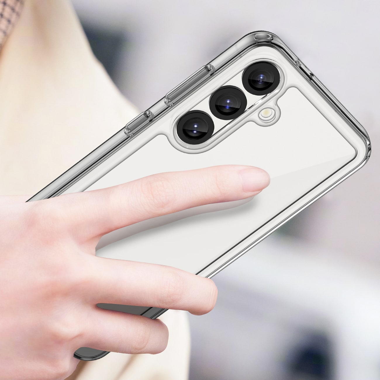 Outer Space-etui med geleramme til Samsung Galaxy M16 5G - Klar