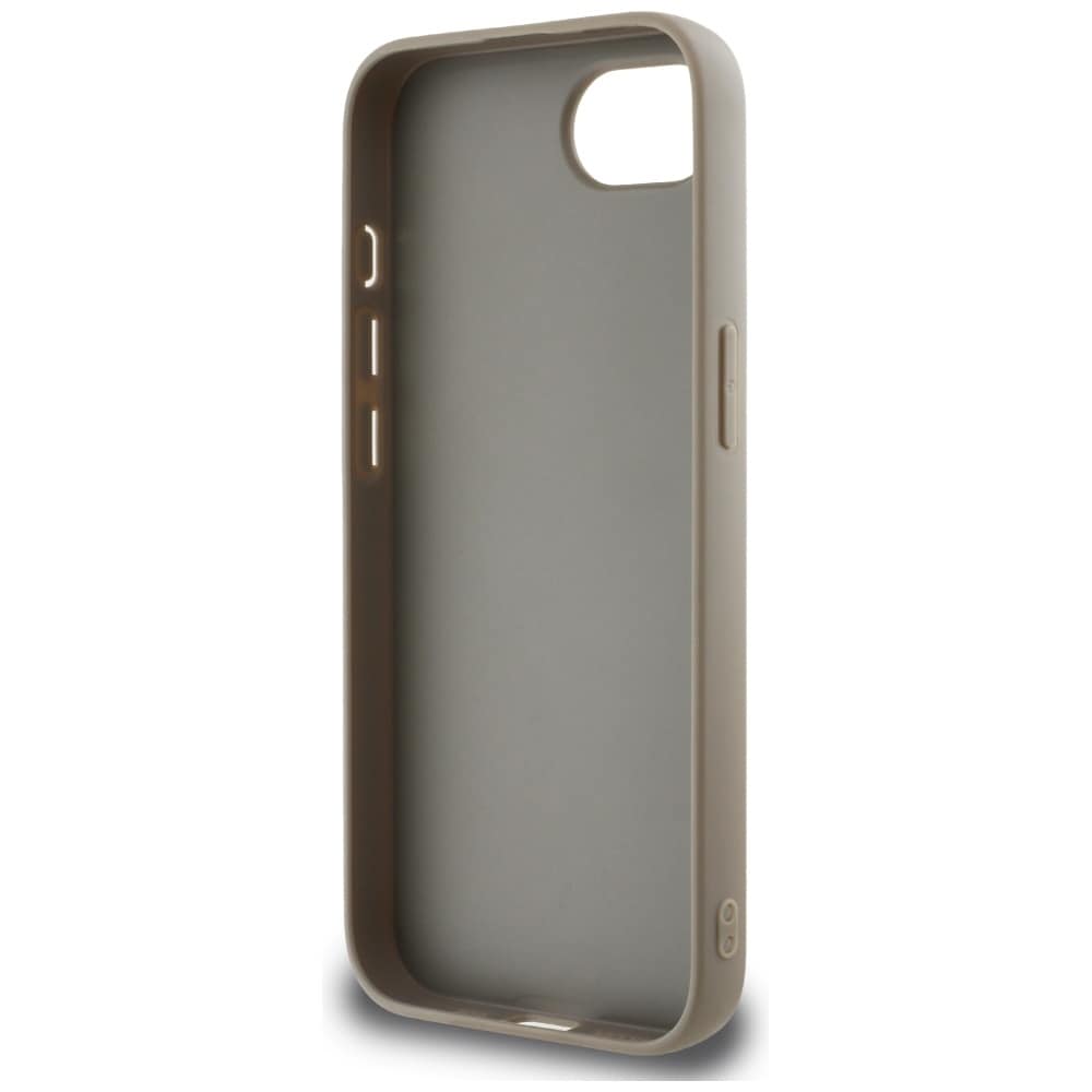 DKNY Repeat Texture Pattern med tonal stribe iPhone 16e Etui - Beige