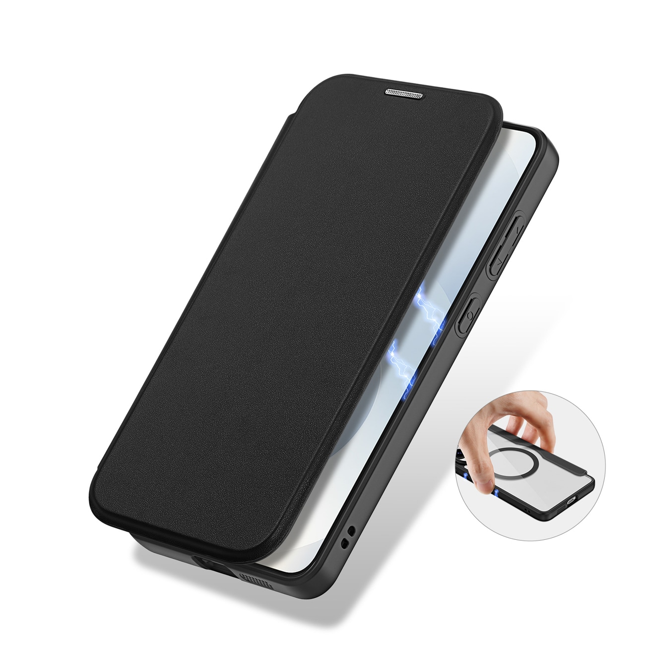 Dux Ducis Skin X Pro-etui med MagSafe til Samsung Galaxy S25 Edge - sort