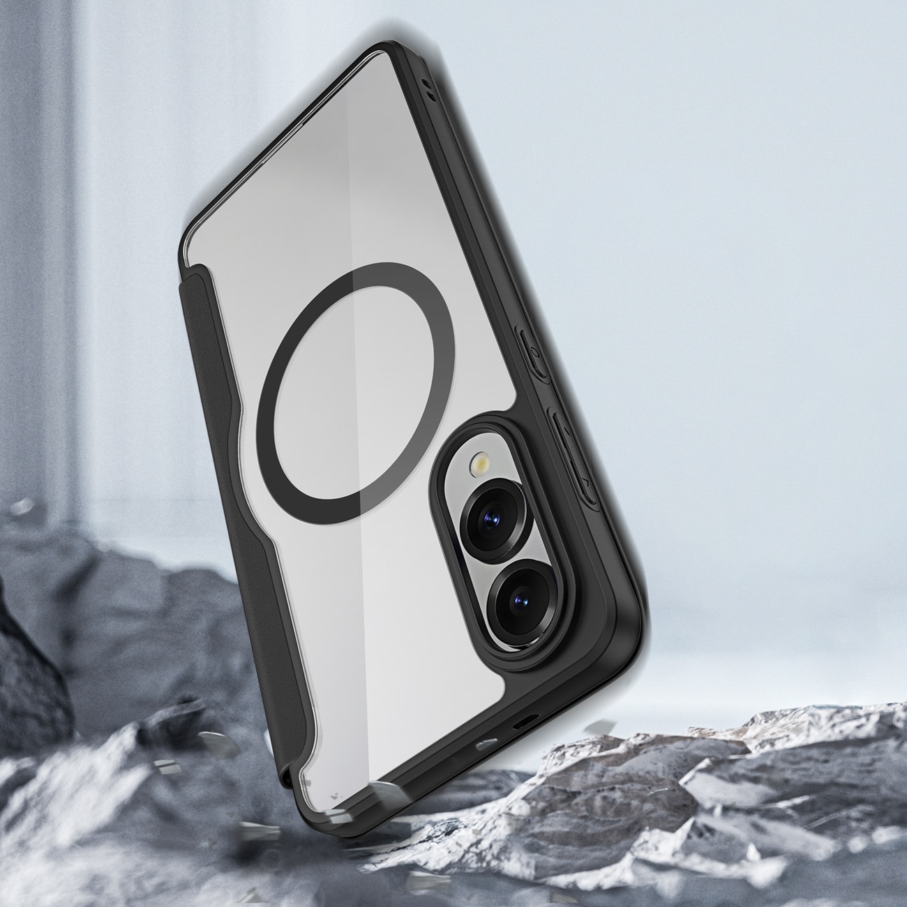 Dux Ducis Skin X Pro-etui med MagSafe til Samsung Galaxy S25 Edge - sort