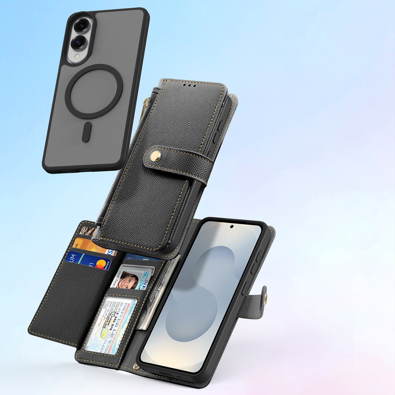 Dux Ducis Lava-etui med MagSafe til Samsung Galaxy S25 Edge - sort