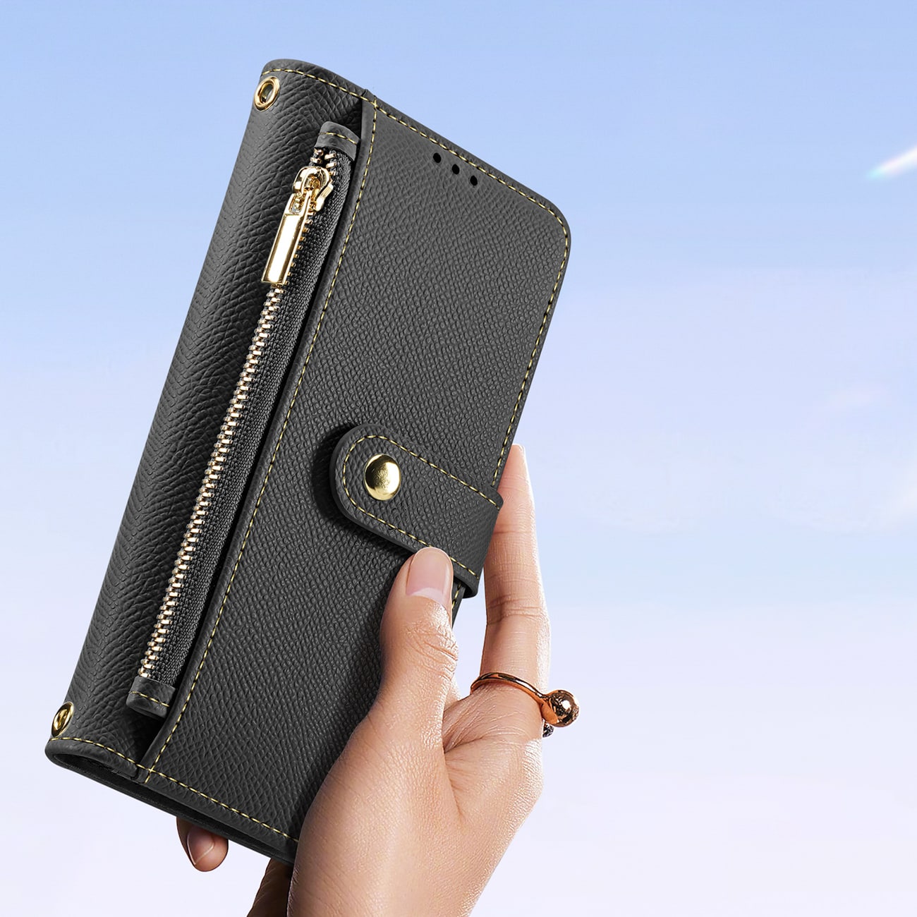 Dux Ducis Lava-etui med MagSafe til Samsung Galaxy S25 Edge - sort