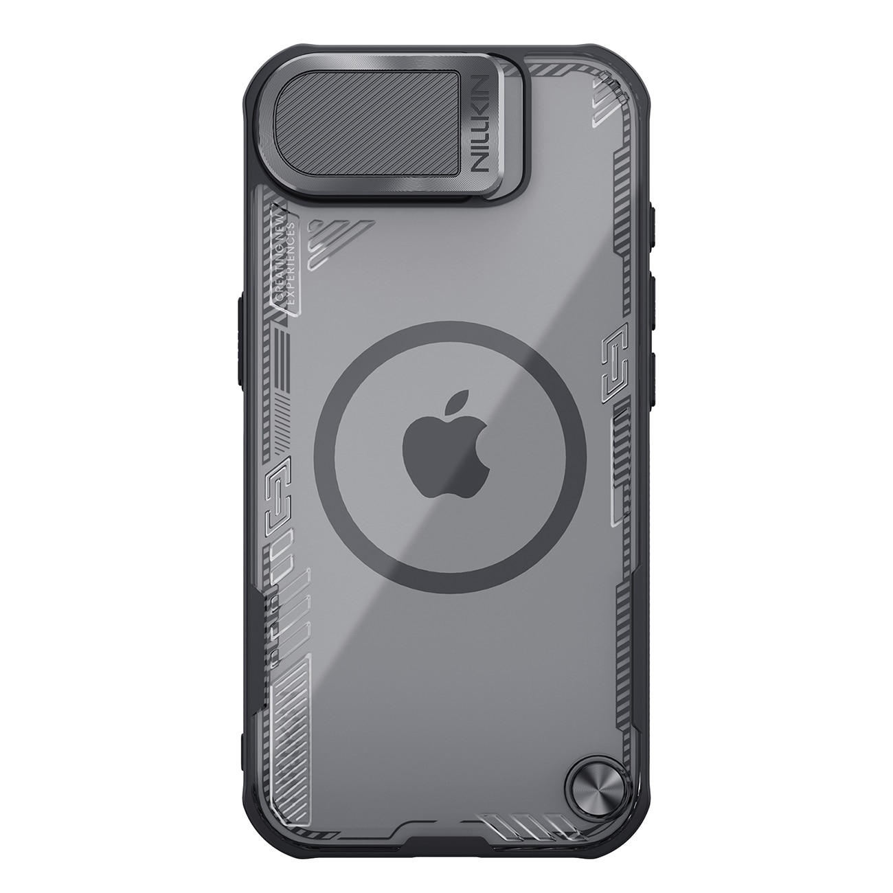 Nillkin Iceblade Prop Magnetiskt fodral med objektivskydd och stativ för iPhone 16e - Svart