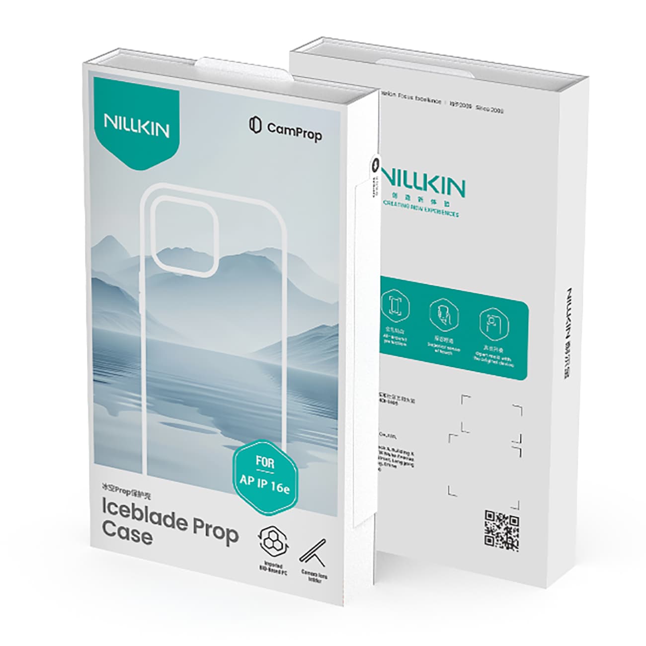 Nillkin Iceblade Prop Magnetic Case med kameradæksel og stativ til iPhone 16e - Grøn