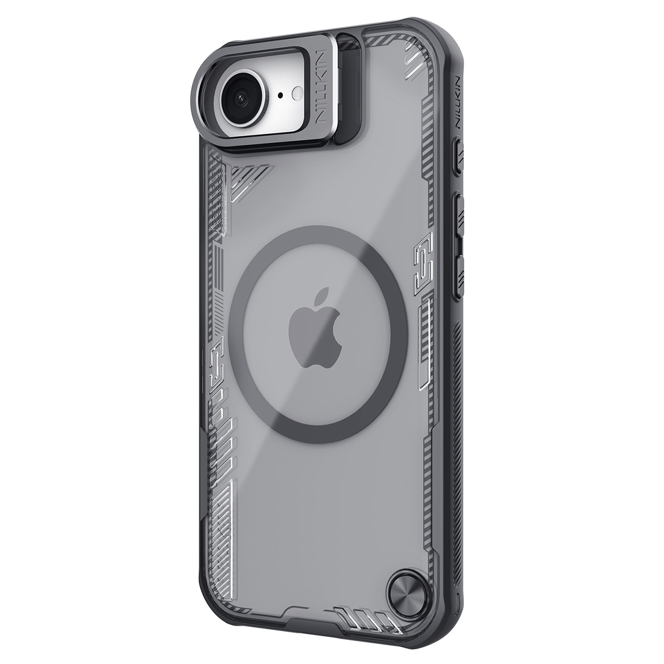 Nillkin Iceblade Prop Magnetiskt fodral med stativ för iPhone 16e - Svart