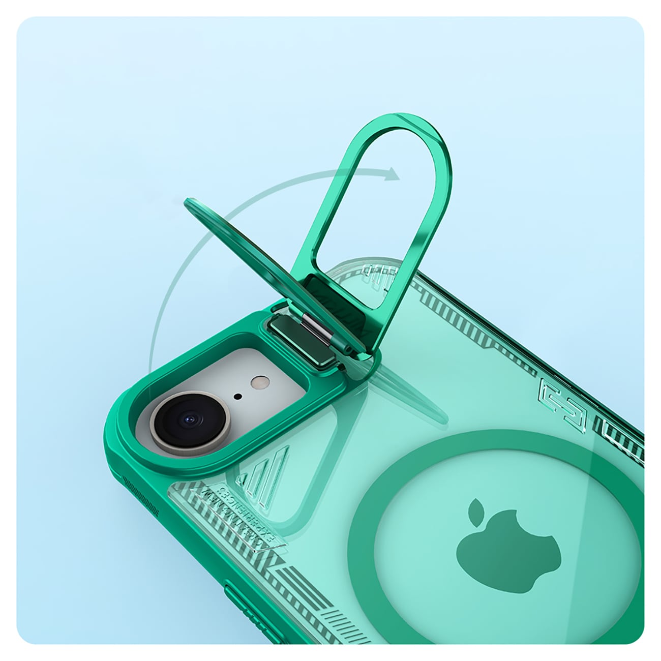 Nillkin Iceblade Prop Magnetisk etui med stander til iPhone 16e - Grøn