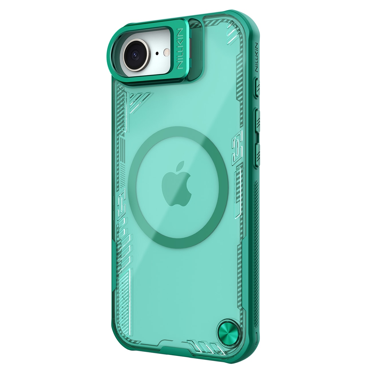 Nillkin Iceblade Prop Magnetisk etui med stander til iPhone 16e - Grøn