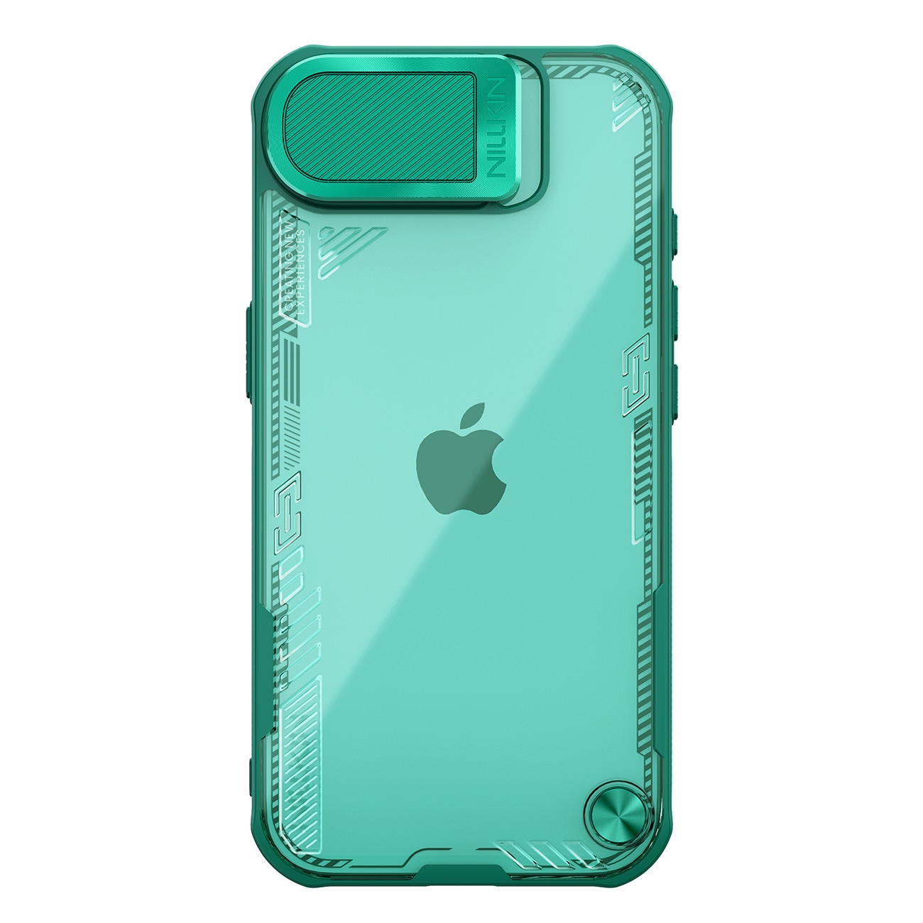 Nillkin Iceblade Prop Case med objektivdæksel og stativ til iPhone 16e - Grøn
