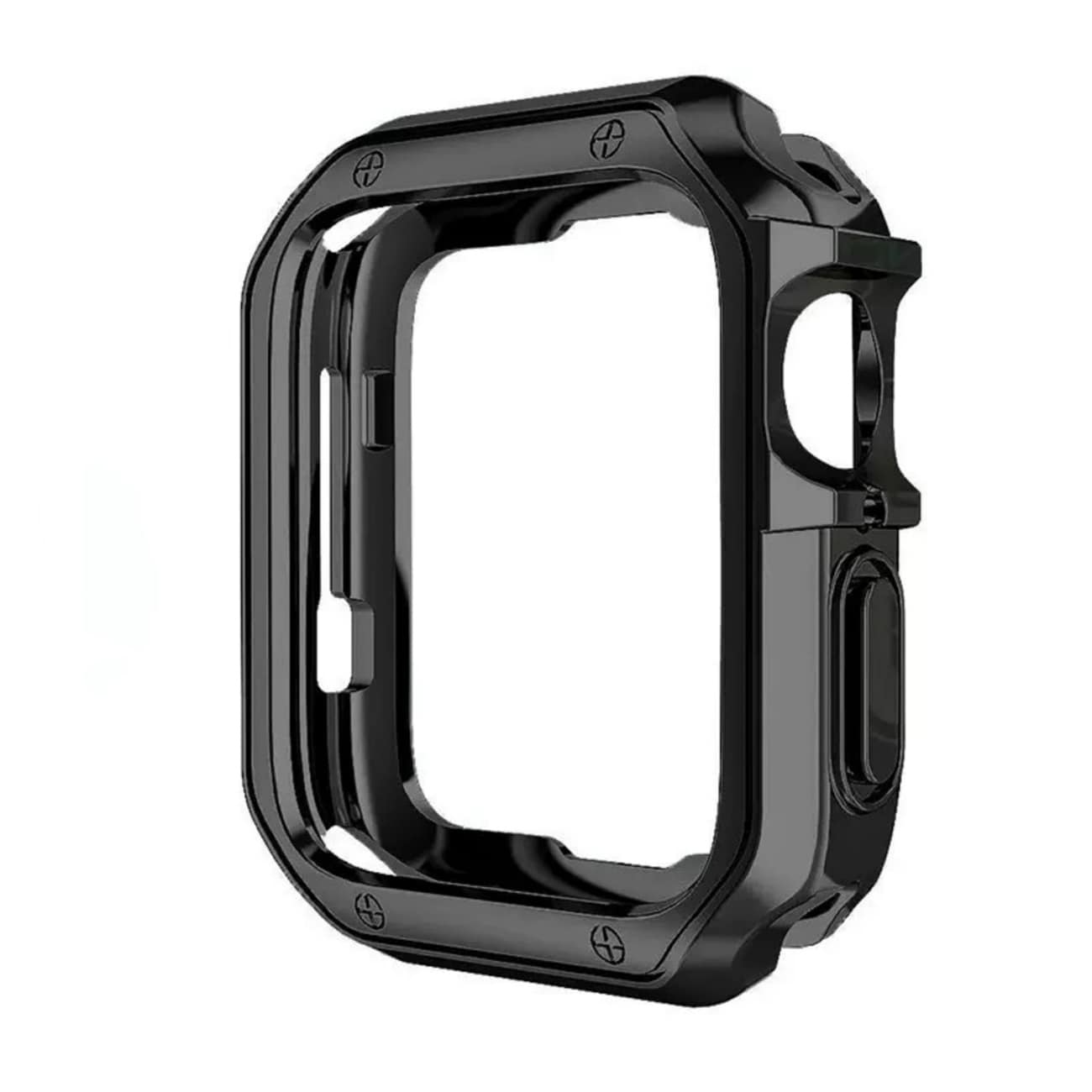 Mjukt starkt klockfodral för Apple Watch 40 mm (Serie 4/5/6/SE) - svart