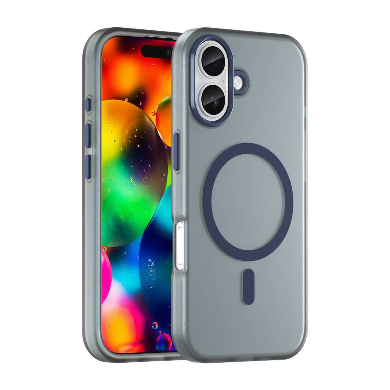 Magnetiskt slipmedel iPhone 17 Fodral kompatibelt med MagSafe - mattblått