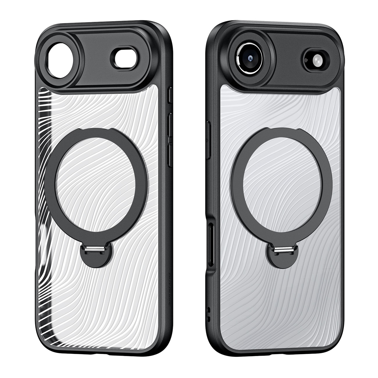 Dux Ducis Aimo Mag-etui med magnetisk ring og stativ til iPhone 17 Air - Sort