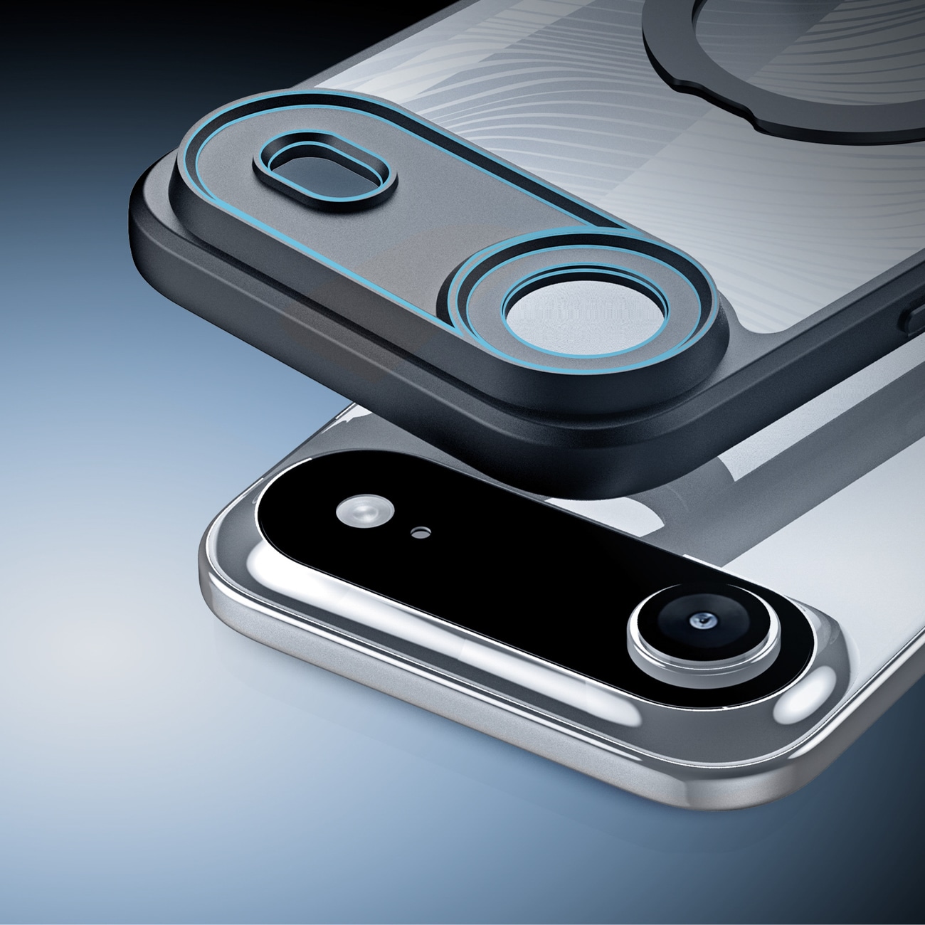 Dux Ducis Aimo Mag-etui med magnetisk ring og stativ til iPhone 17 Air - Sort