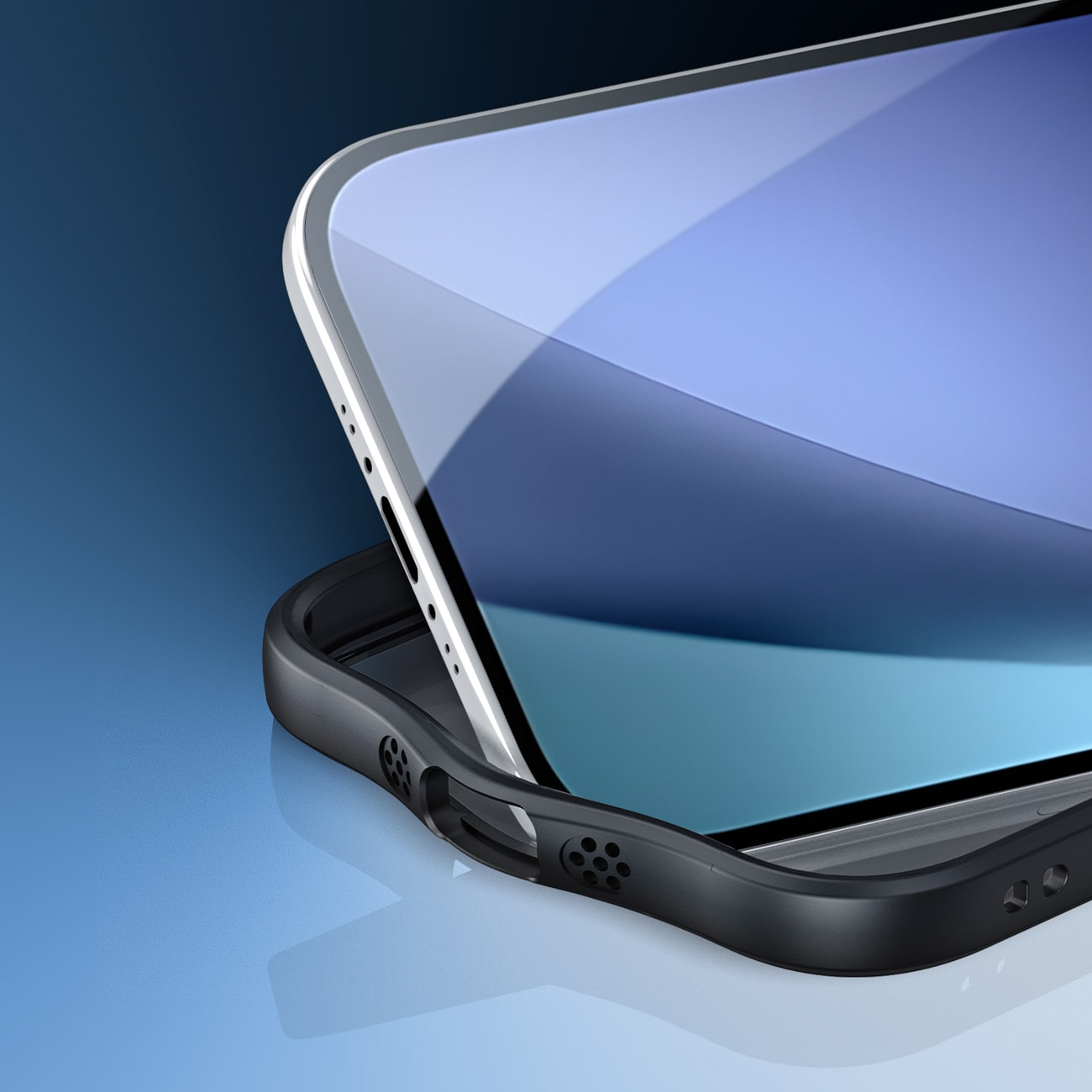 Dux Ducis Aimo Mag-etui med magnetisk ring og stativ til iPhone 17 Air - Sort