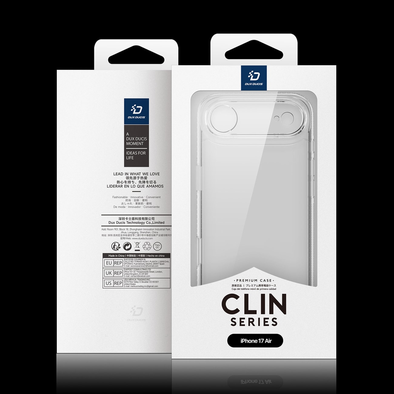 Dux Ducis Clin-etui til iPhone 17 Air - gennemsigtigt