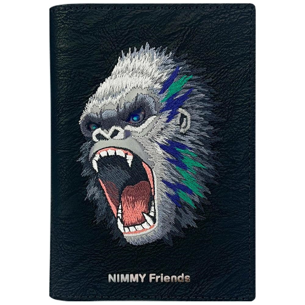 Nimmy Raptor Gorilla pass-/plånboksfodral - svart