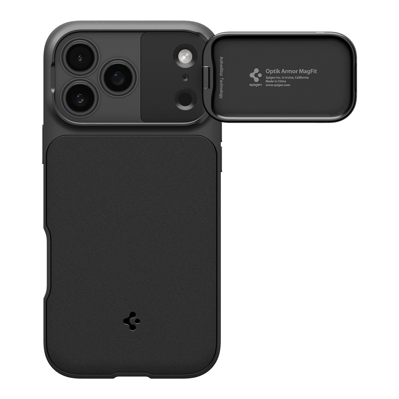 Spigen Optik Armor MagSafe-fodral för iPhone 17 Pro Max - Svart
