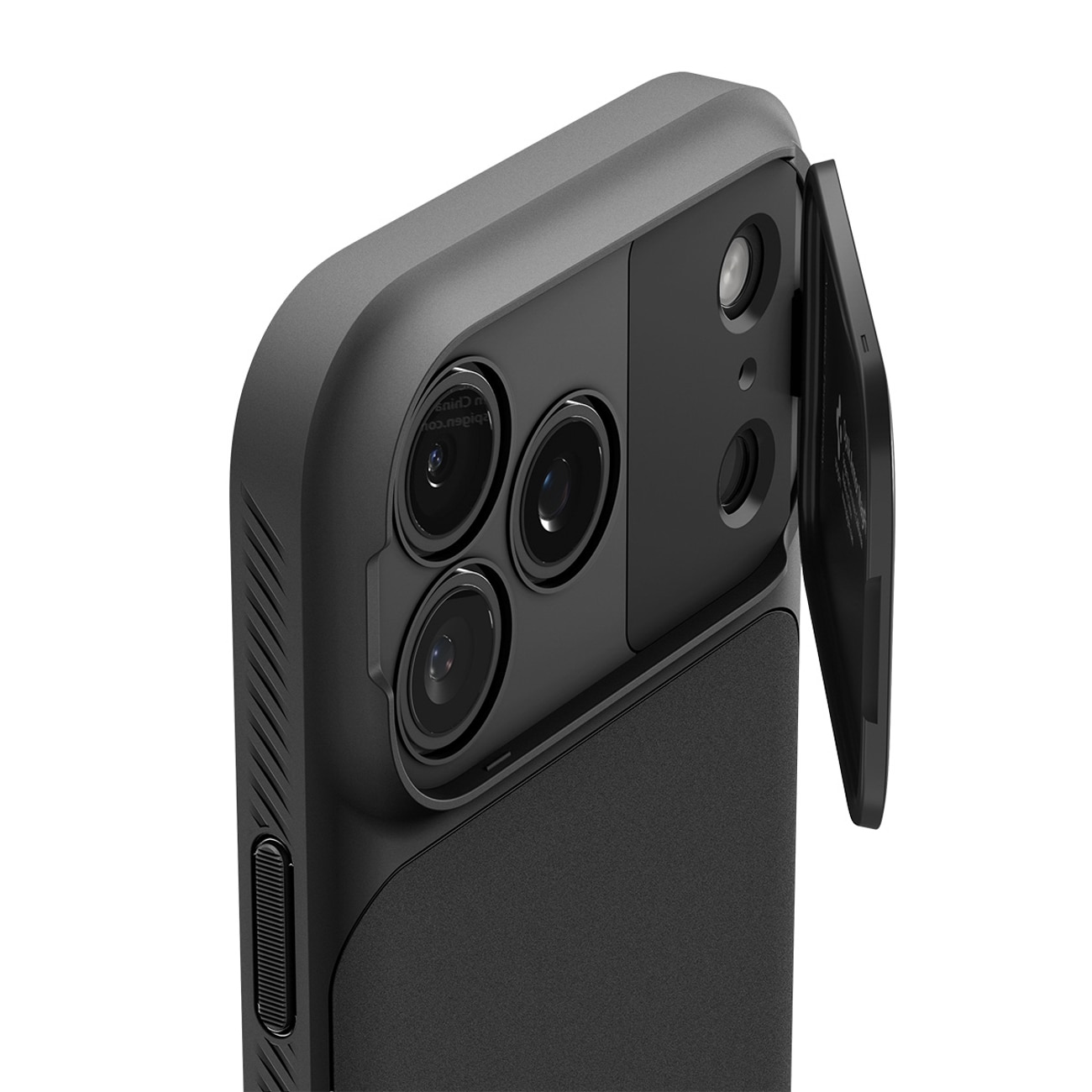 Spigen Optik Armor MagSafe-fodral för iPhone 17 Pro Max - Svart