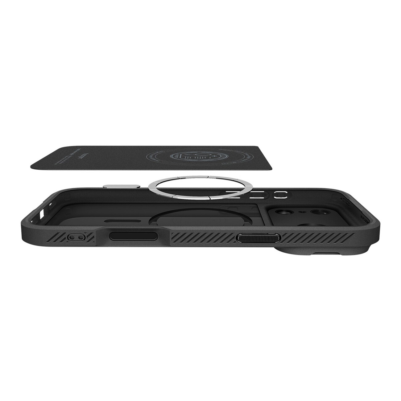 Spigen Optik Armor MagSafe-fodral för iPhone 17 Pro Max - Svart