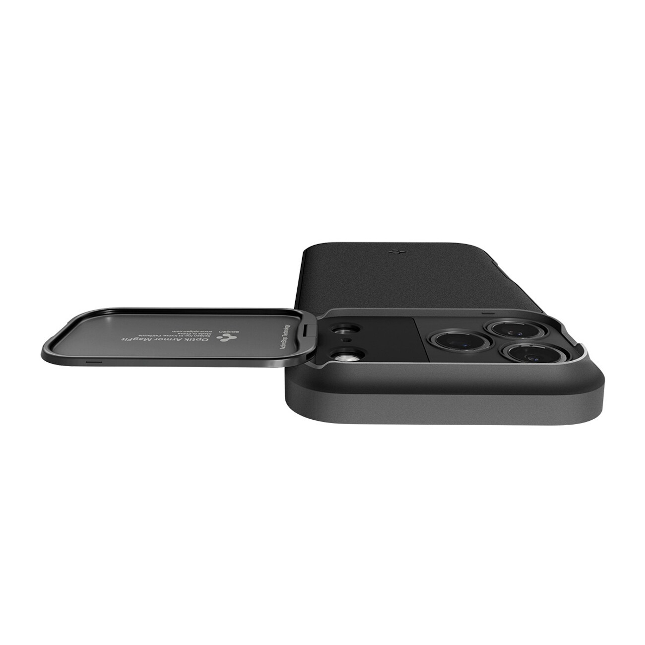 Spigen Optik Armor MagSafe-fodral för iPhone 17 Pro Max - Svart