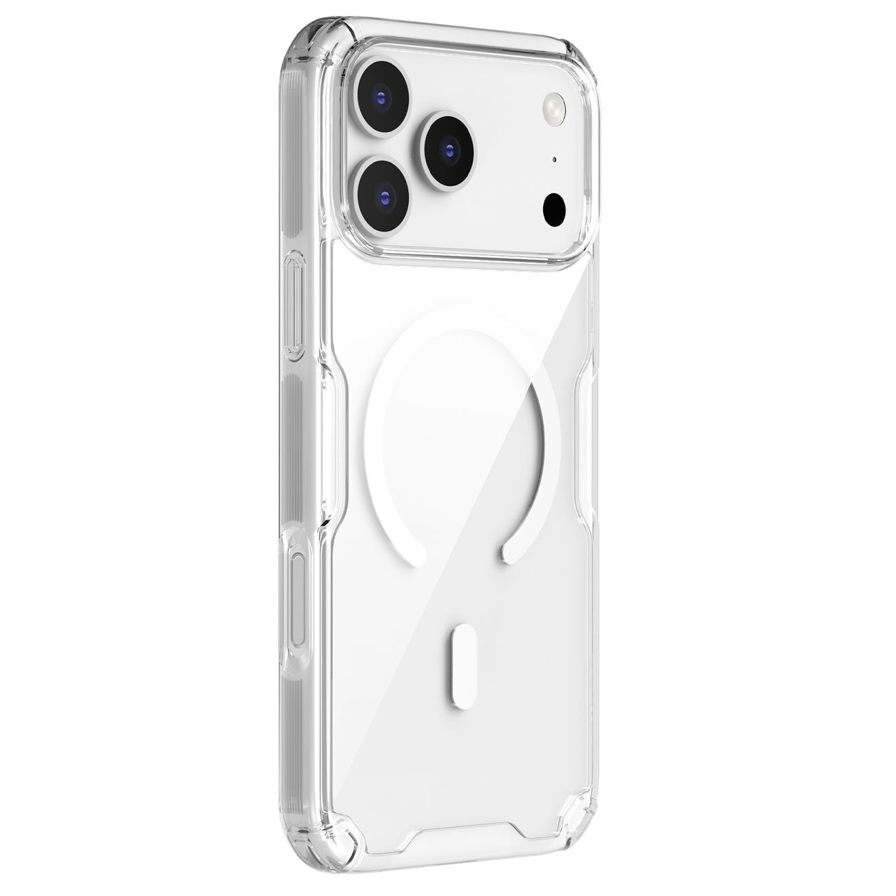 Nillkin Nature TPU Pro magnetiskt fodral kompatibelt med MagSafe för iPhone 17 Pro Max - Transparent