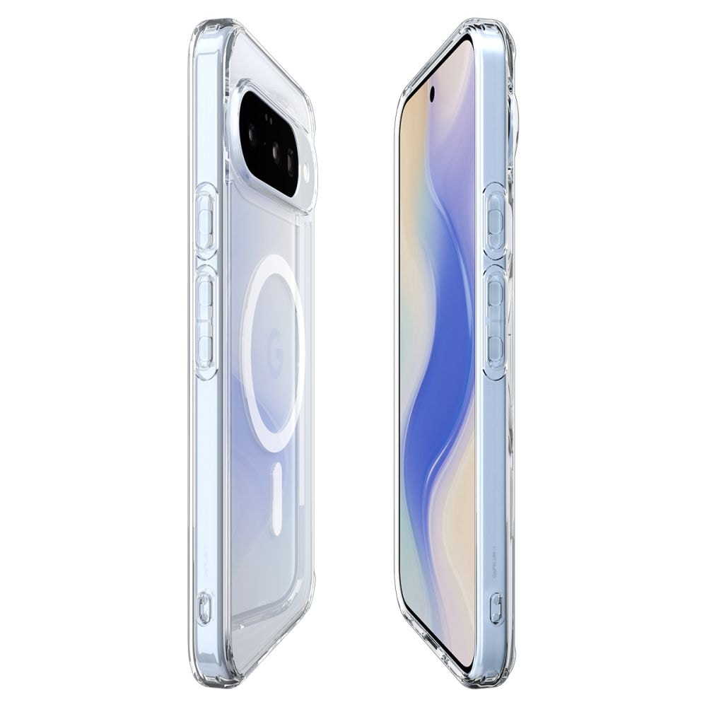 Spigen Ultra Hybrid Mag MagSafe-etui til Google Pixel 10 / 10 Pro - Klar og hvid