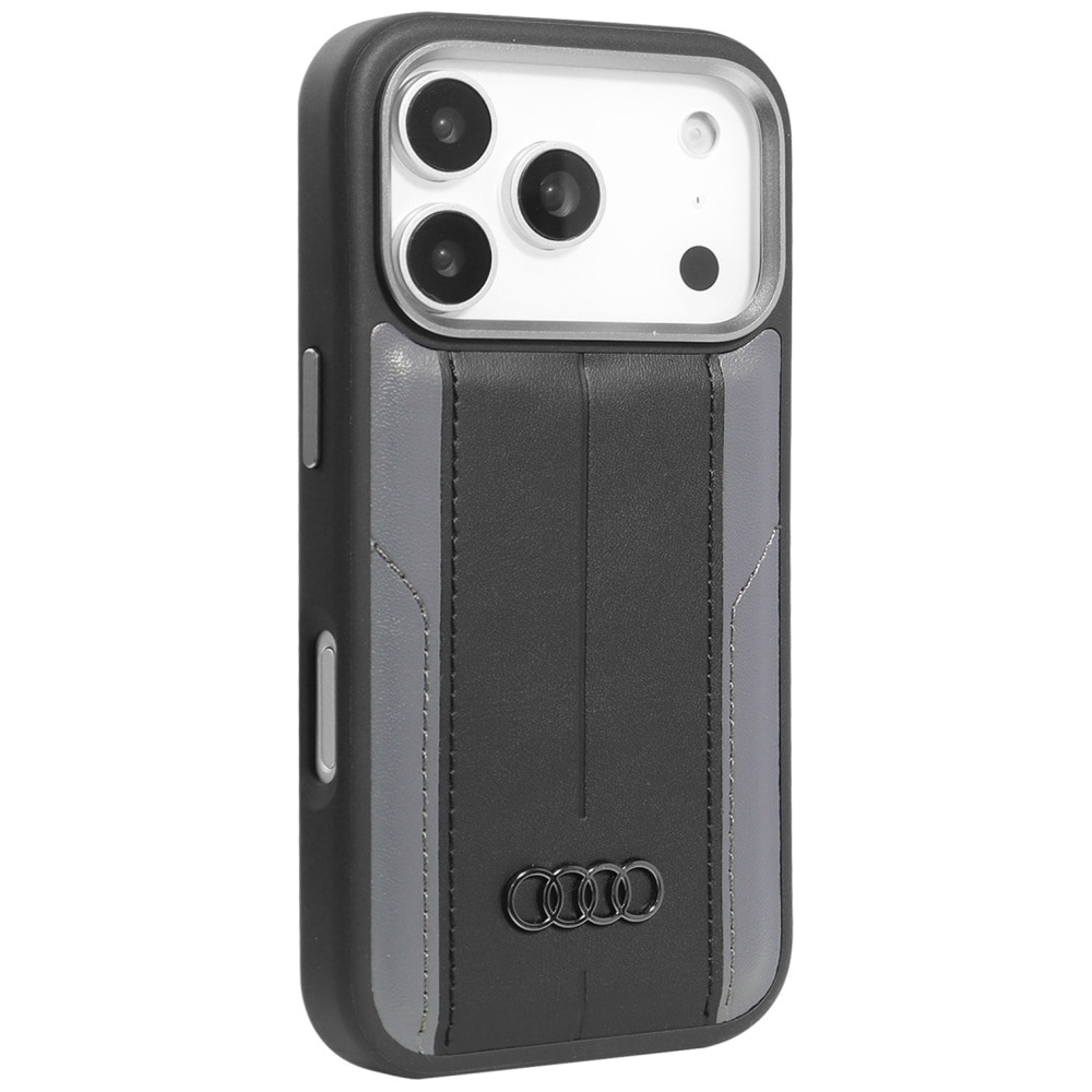 Audi A6 MagSafe-fodral i syntetiskt läder för iPhone 17 Pro - Svart