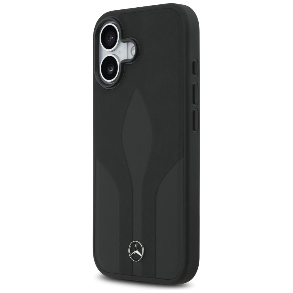 Mercedes Læder The Move MagSafe-etui til iPhone 17 - sort