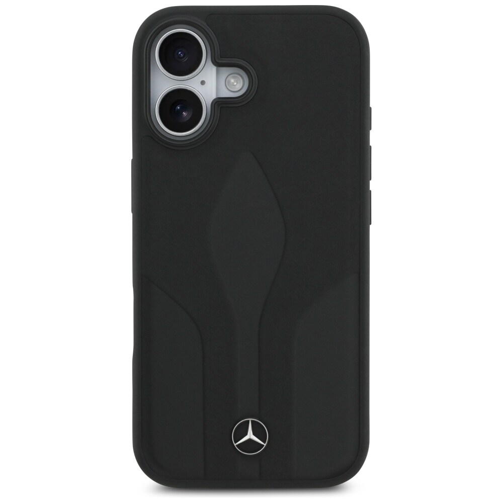 Mercedes Læder The Move MagSafe-etui til iPhone 17 - sort