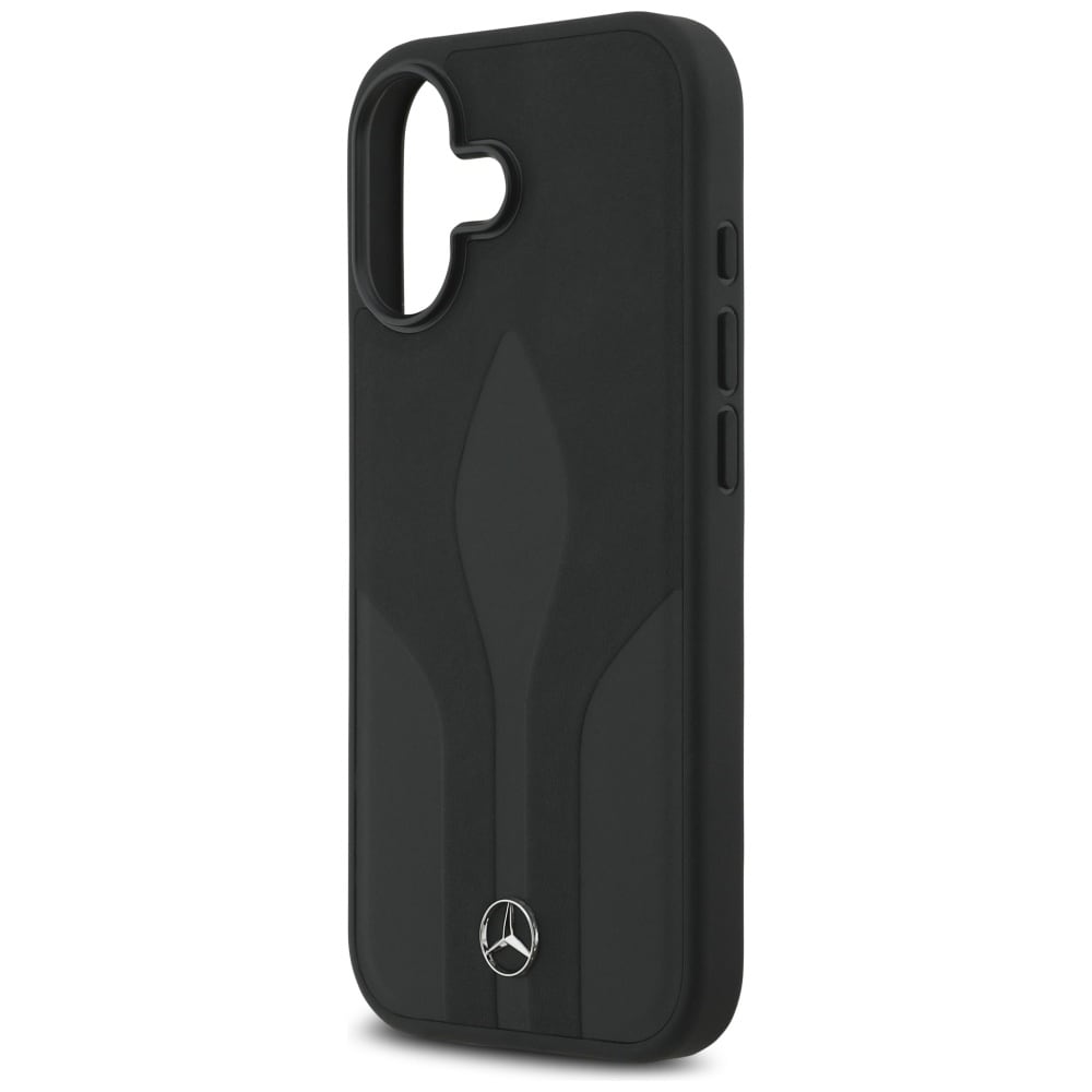 Mercedes Læder The Move MagSafe-etui til iPhone 17 - sort