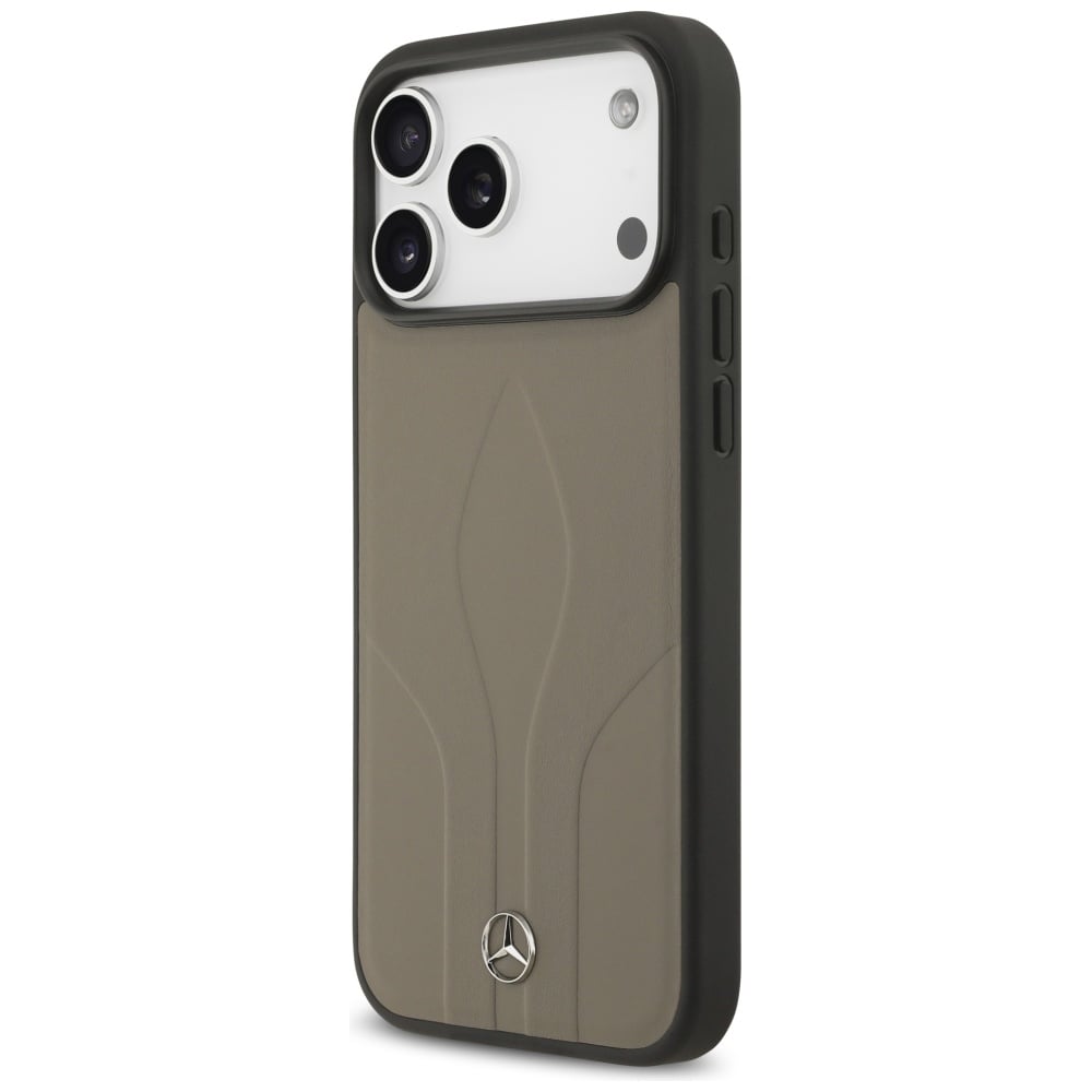 Mercedes Läder The Move MagSafe-fodral för iPhone 17 Pro Max - Beige