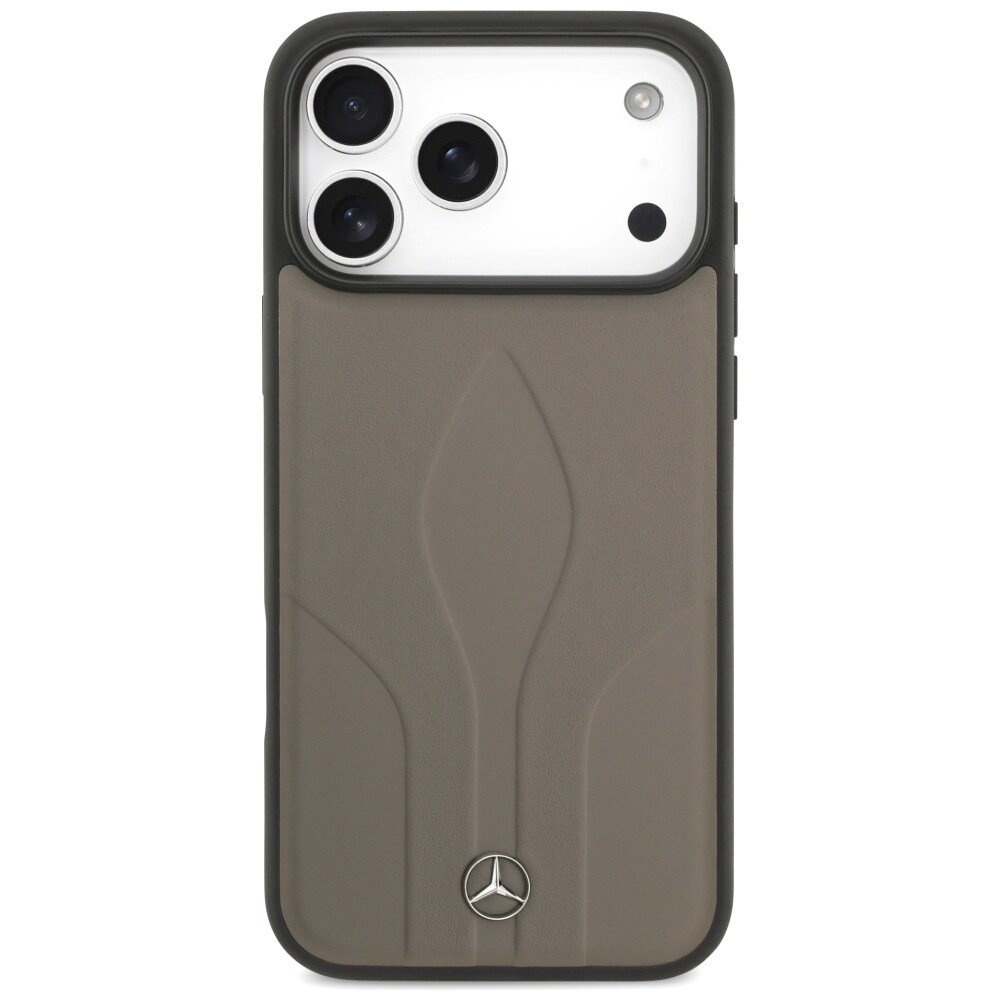 Mercedes Läder The Move MagSafe-fodral för iPhone 17 Pro Max - Beige