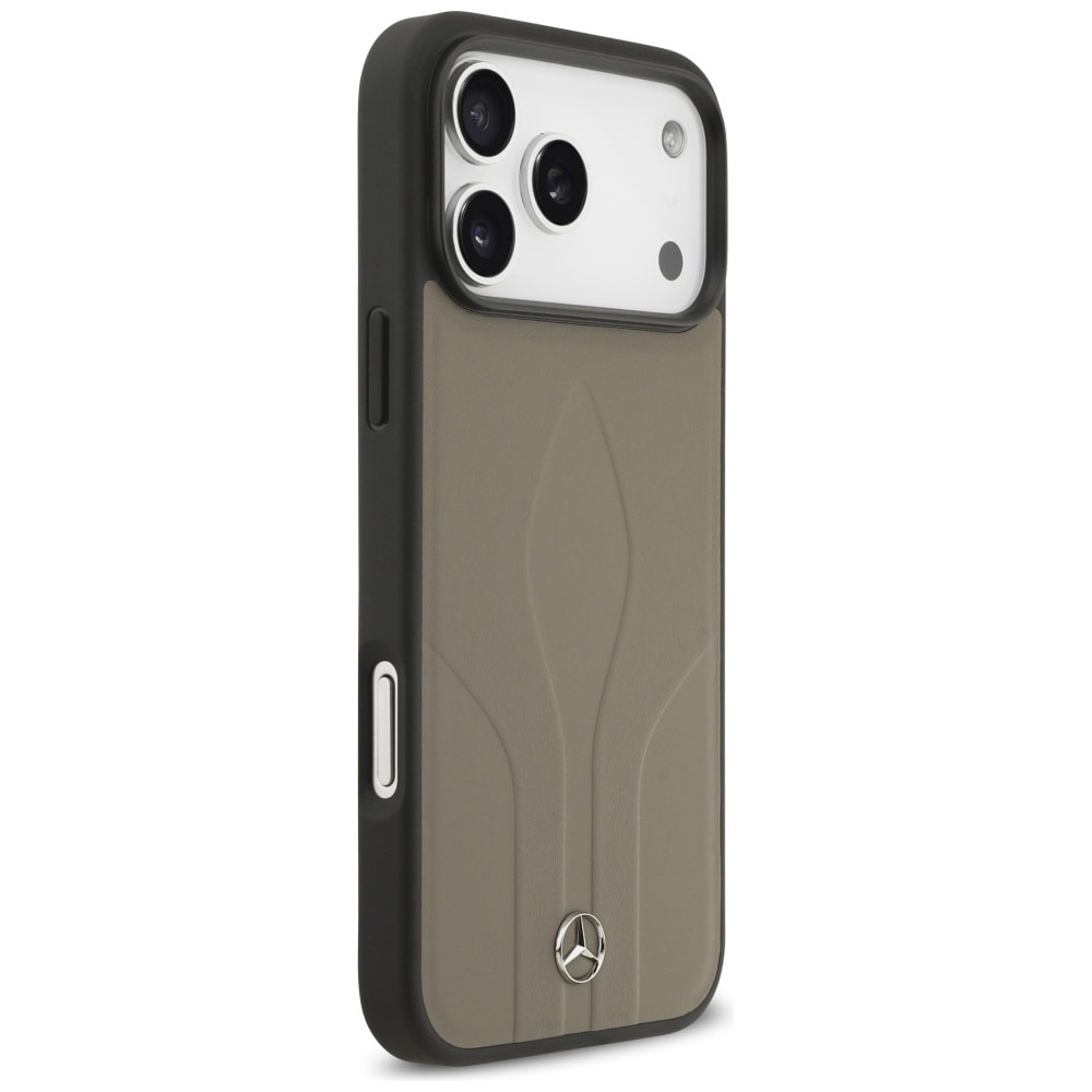 Mercedes Läder The Move MagSafe-fodral för iPhone 17 Pro Max - Beige