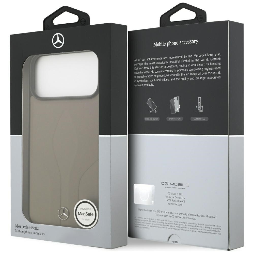 Mercedes Läder The Move MagSafe-fodral för iPhone 17 Pro Max - Beige