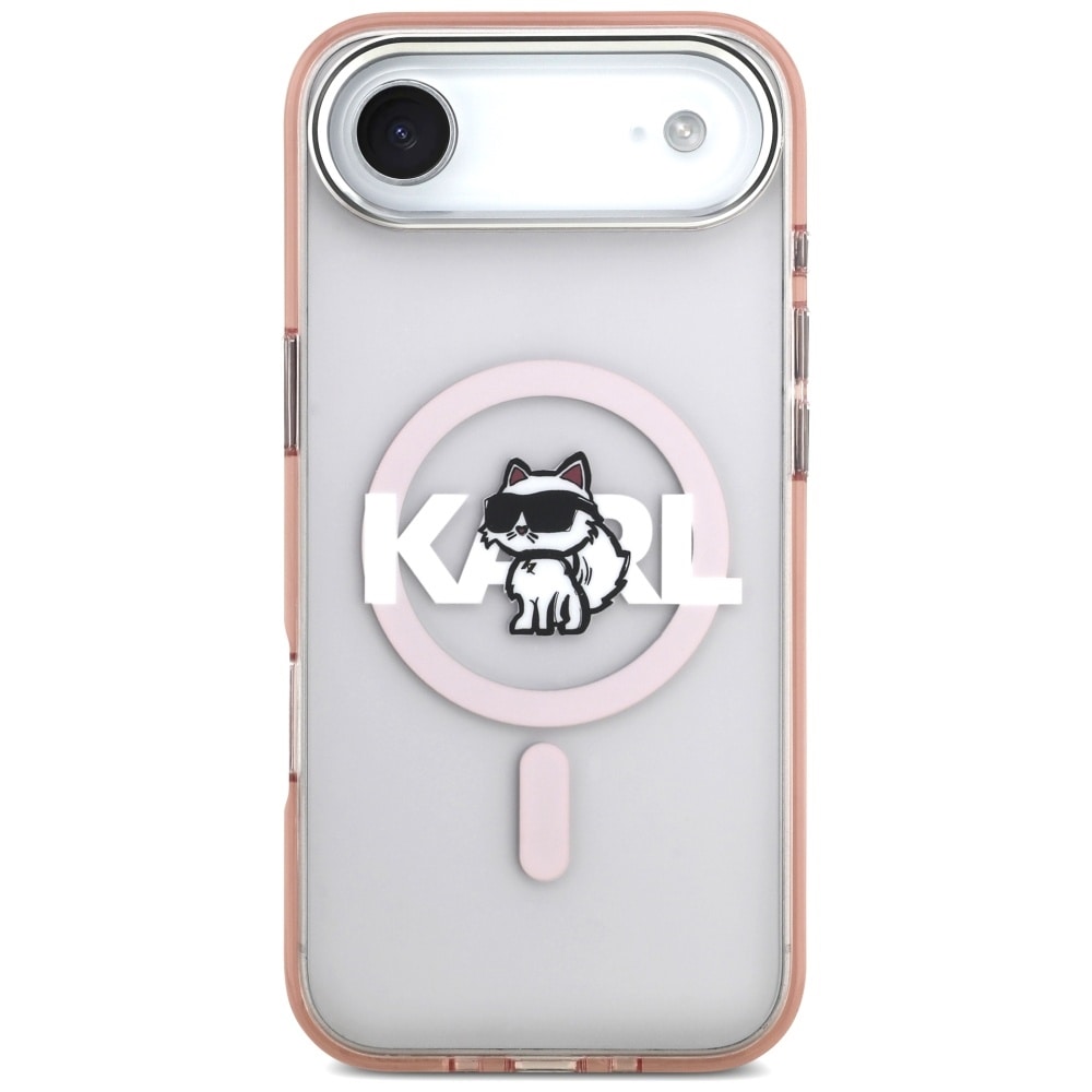 Karl Lagerfeld IML Choupette Sketch Logo MagSafe-etui til iPhone 17 Air - Pink