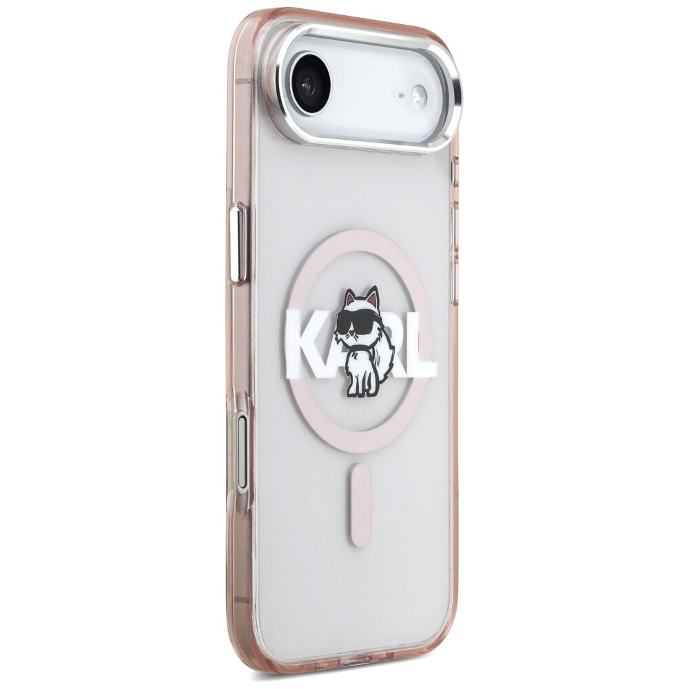 Karl Lagerfeld IML Choupette Sketch Logo MagSafe-etui til iPhone 17 Air - Pink