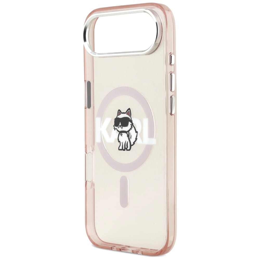 Karl Lagerfeld IML Choupette Sketch Logo MagSafe-etui til iPhone 17 Air - Pink