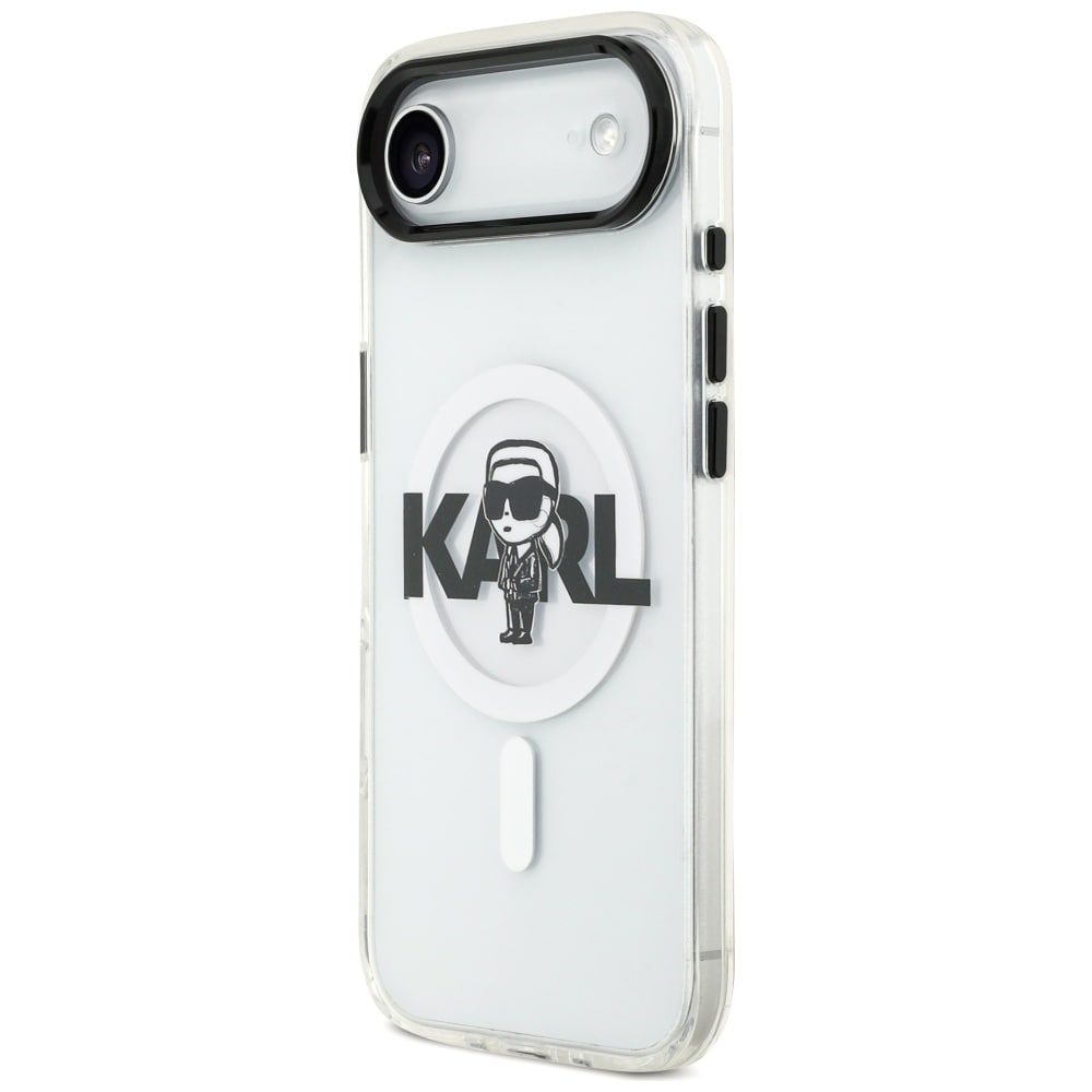 Karl Lagerfeld IML Karl Sketch Logo MagSafe-etui til iPhone 17 Air - Transparent