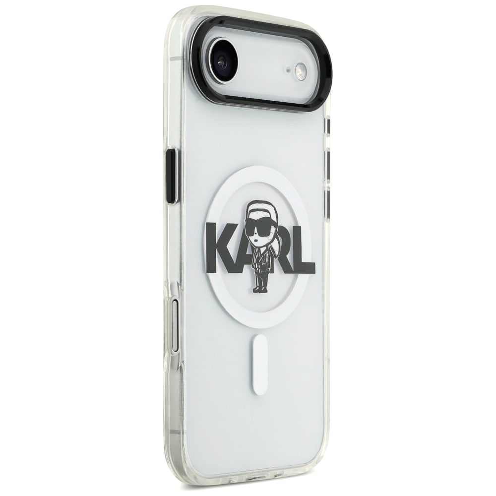 Karl Lagerfeld IML Karl Sketch Logo MagSafe-etui til iPhone 17 Air - Transparent