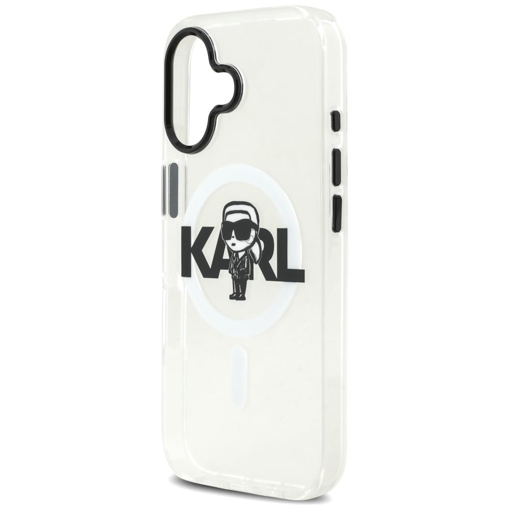 Karl Lagerfeld IML Karl Sketch Logo MagSafe-fodral för iPhone 17 - Transparent