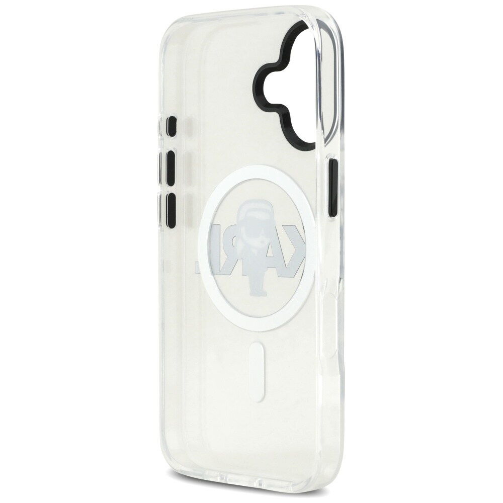 Karl Lagerfeld IML Karl Sketch Logo MagSafe-fodral för iPhone 17 - Transparent
