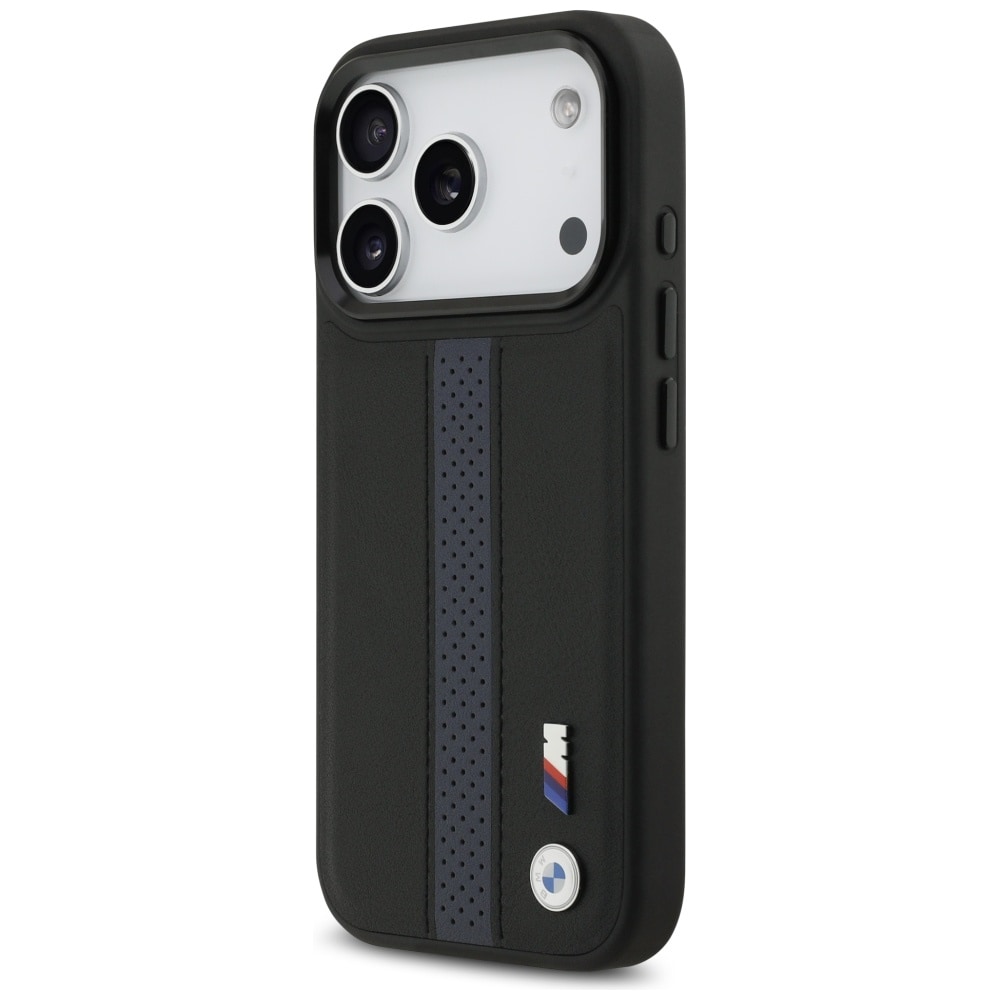 BMW M Perforeret stribet logo MagSafe-etui til iPhone 17 Pro - Blå