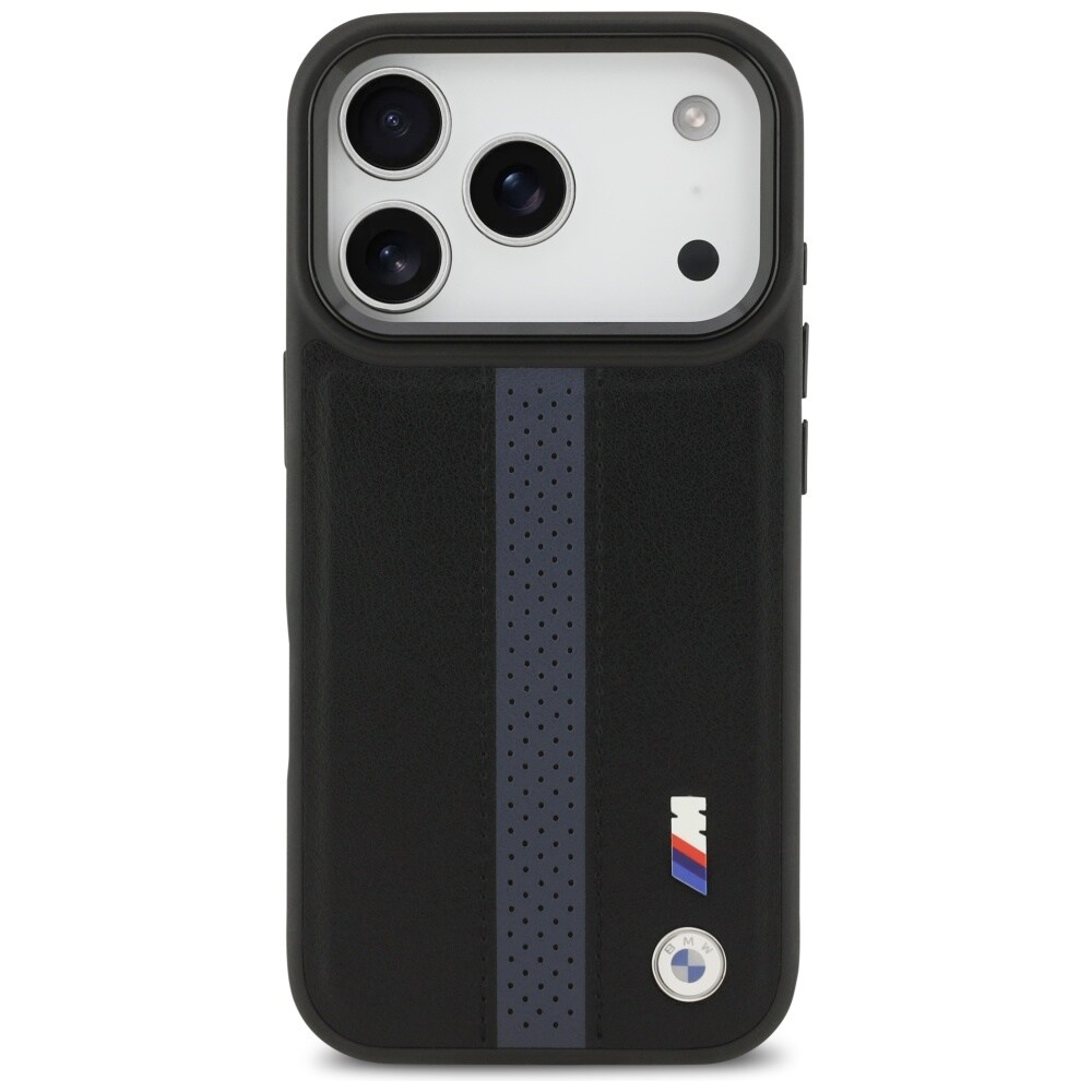 BMW M Perforeret stribet logo MagSafe-etui til iPhone 17 Pro - Blå