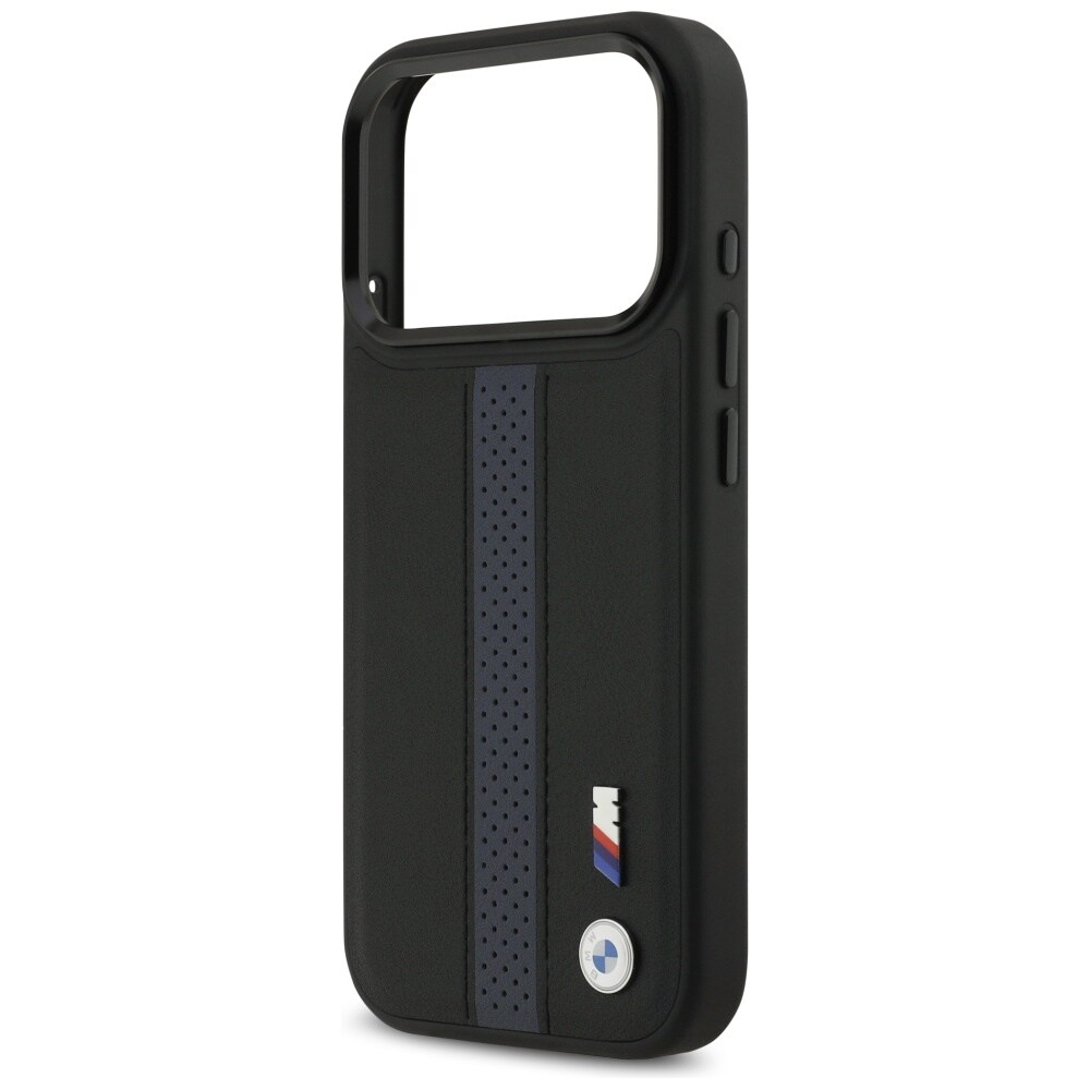BMW M Perforeret stribet logo MagSafe-etui til iPhone 17 Pro - Blå