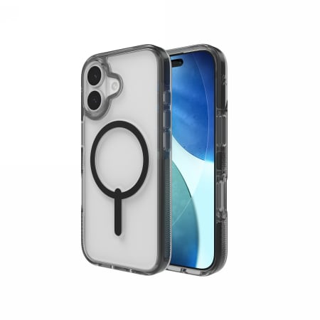 ZAGG Santa Cruz Snap MagSafe-fodral för iPhone 17 - Klar svart