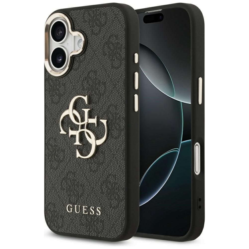 Guess 4G Big 4G Classic Logo Fodral för iPhone 17 - Svart och guld