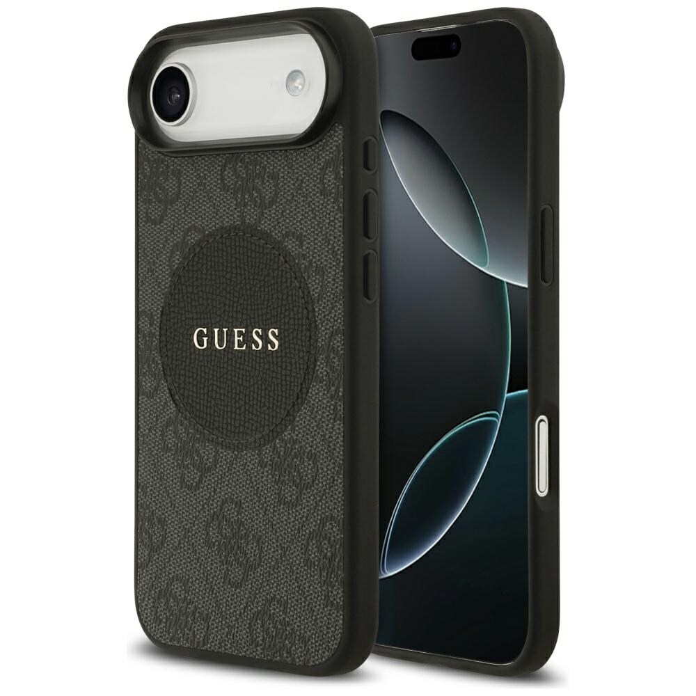 Guess 4G Circle Classic Logo MagSafe-fodral för iPhone Air - svart
