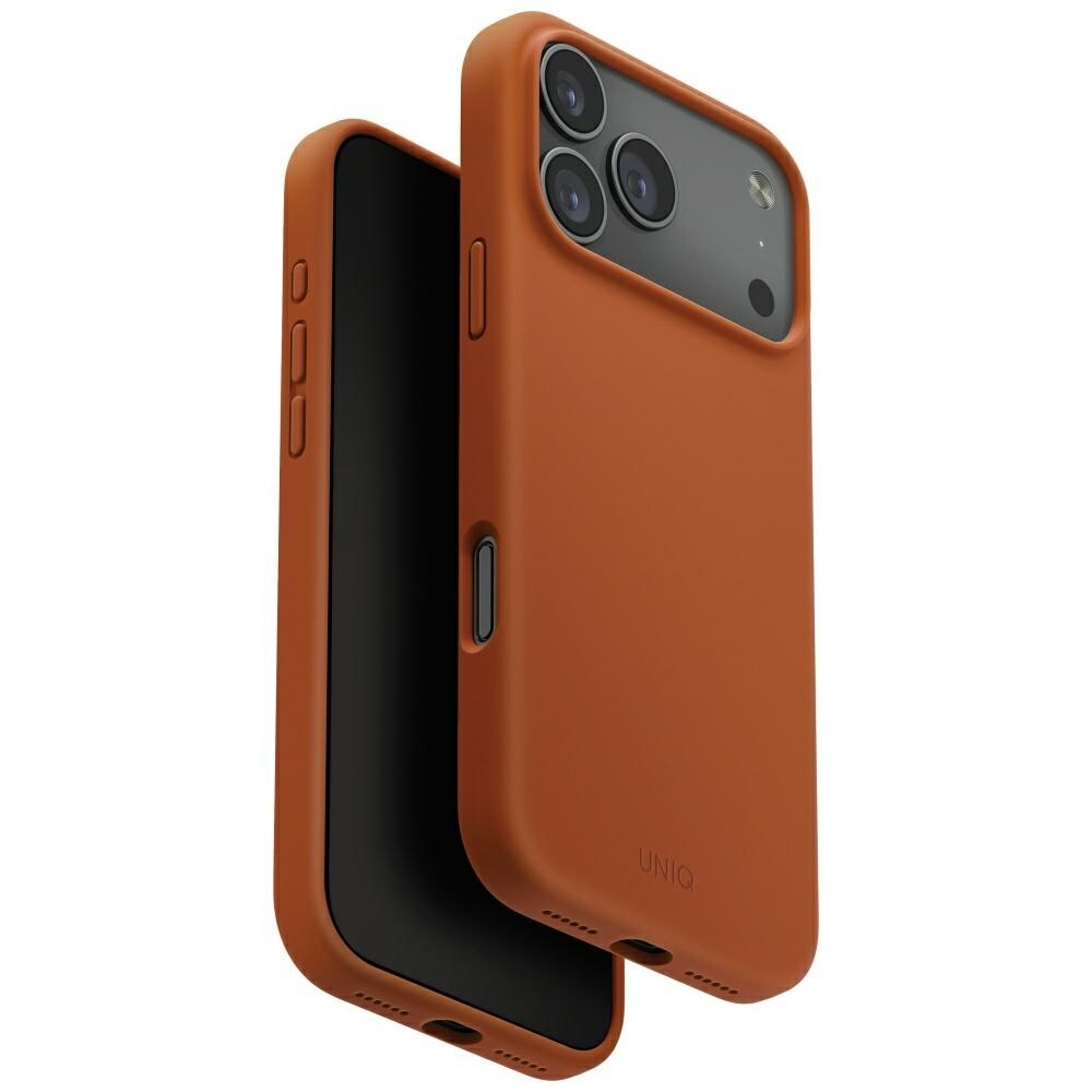 Uniq Lino-fodral för iPhone 17 Pro Max Magclick-laddning - Orange