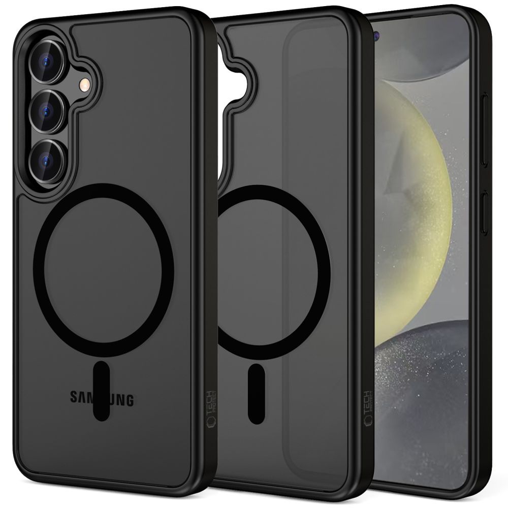 Tech-Protect MagMat MagSafena Samsung Galaxy S25 FE Fodral - Matt svart