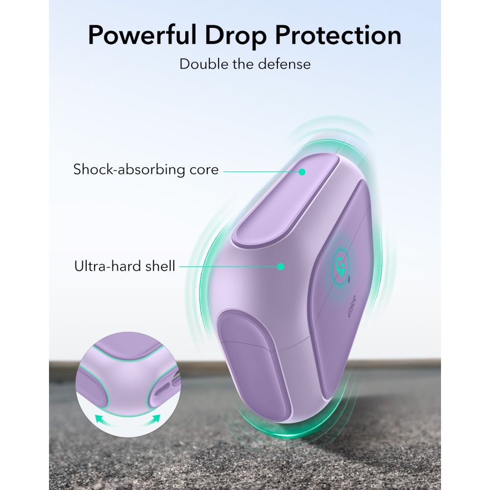 ESR Orbit Halolock MagSafe-etui til AirPods Pro - lilla