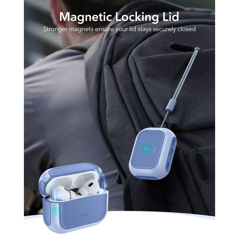 ESR Orbit Halolock MagSafe-fodral för AirPods Pro - blå